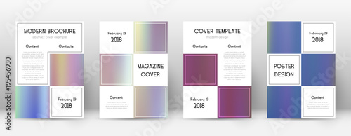 Flyer layout. Business trending template for Brochure, Annual Report, Magazine, Poster, Corporate Presentation, Portfolio, Flyer. Admirable bright hologram cover page.