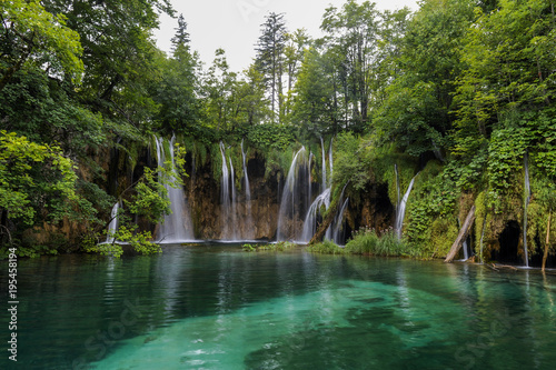 Landscape image of the Plitvice Lakes national park