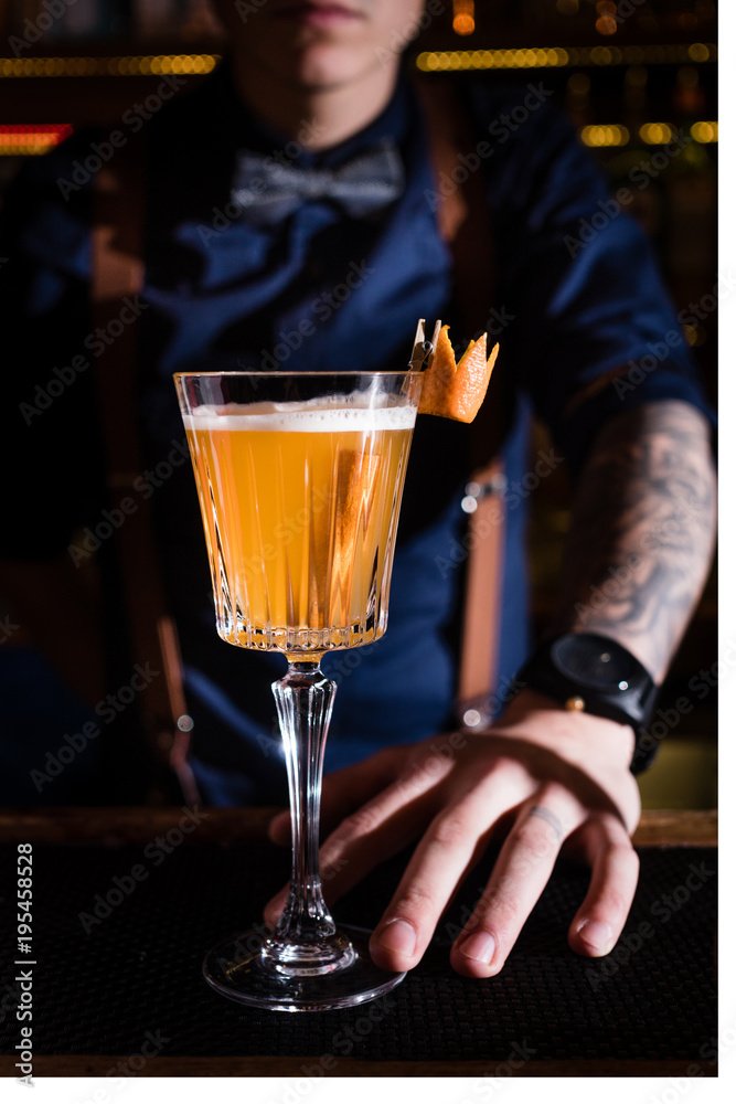 Cocktail bar bartender