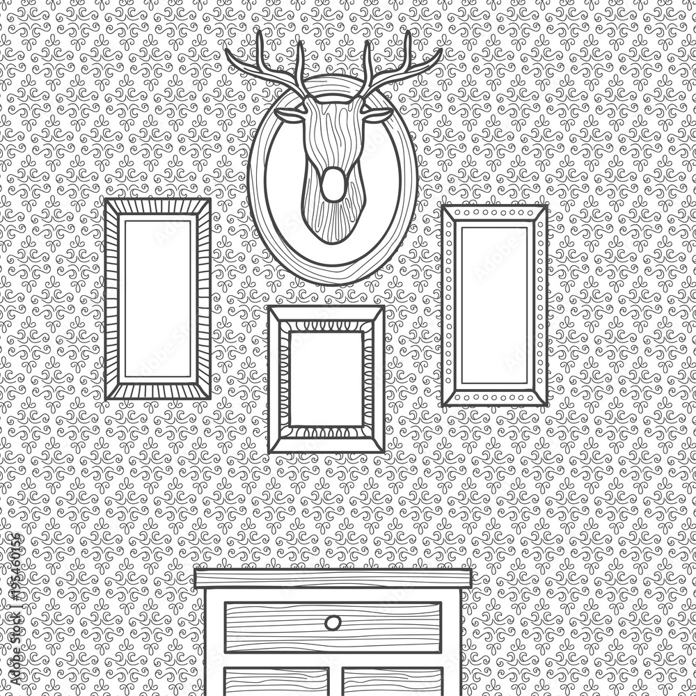 Fotografie Vintage Wall and Decoration.