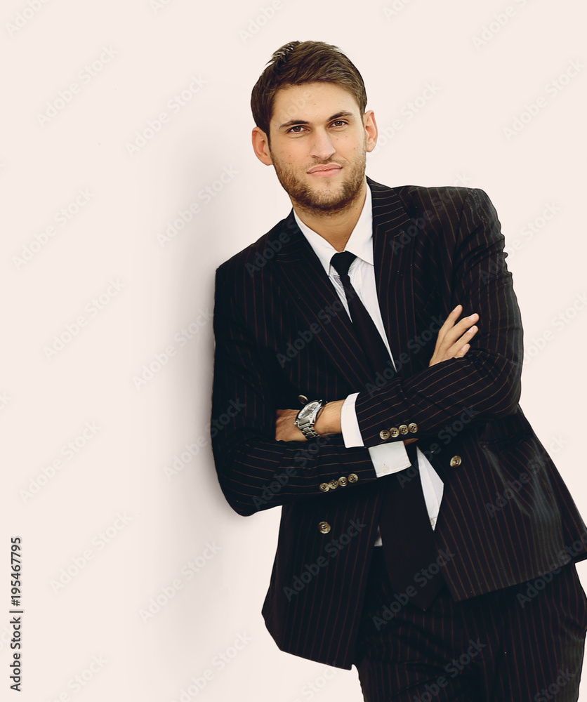 portrait of confident businessman,isolated on white. portrait of confident businessman,isolated on white.