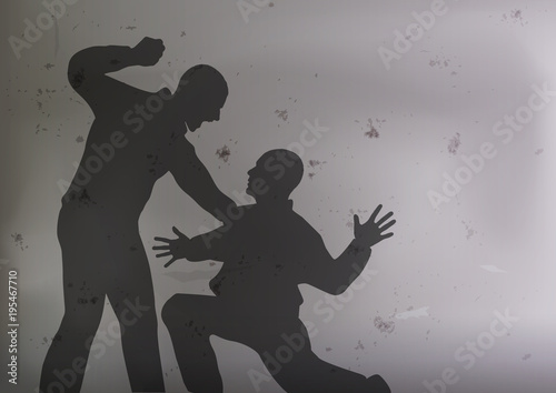 bagarre - violence - agression - coup de poing - ennemi - brutal - victime - attaquer - brutalité