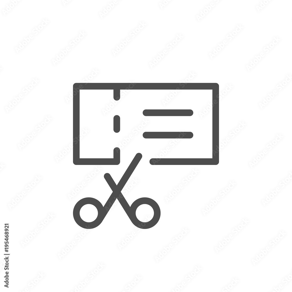 Coupon line icon Coupon line icon