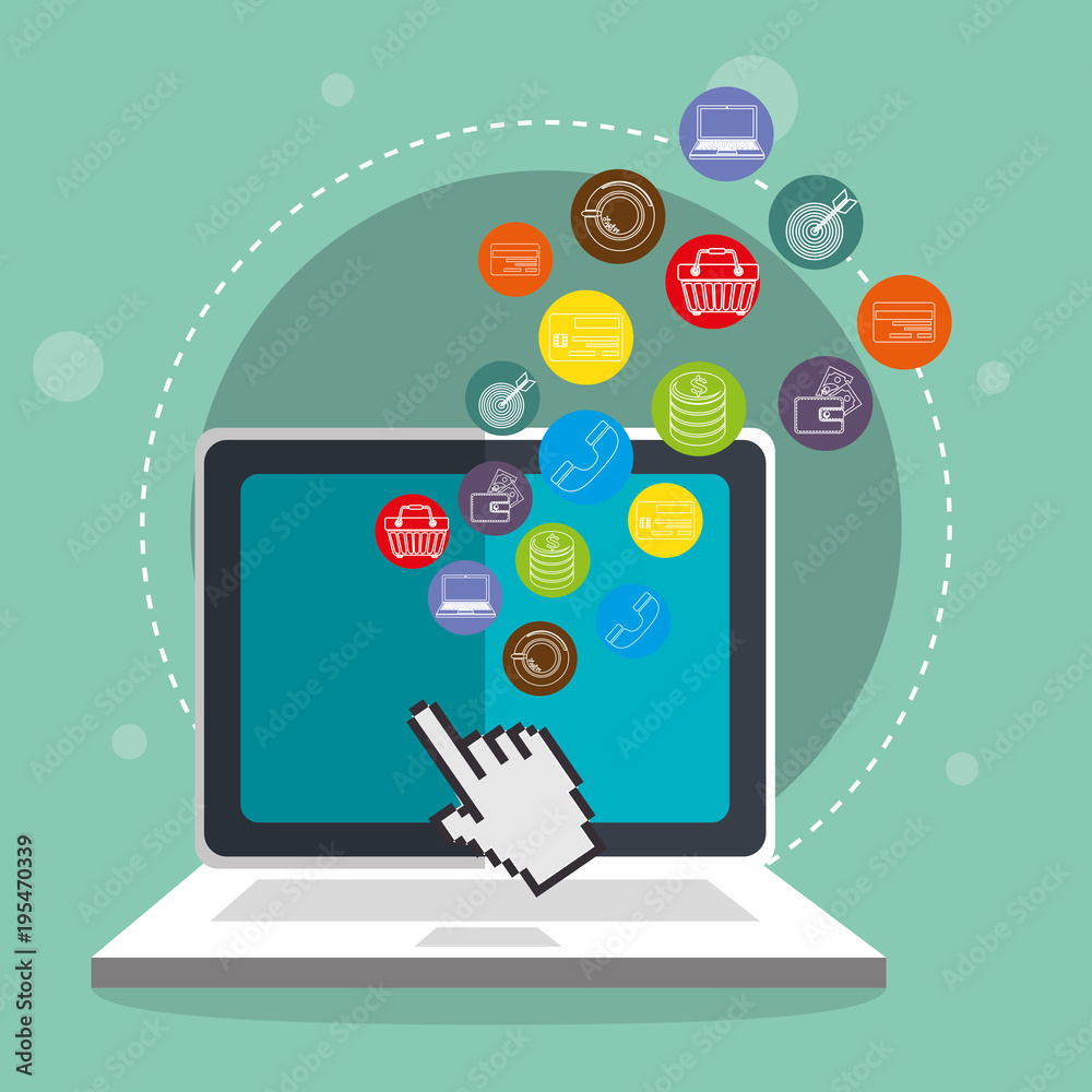 electronic commerce set icons vector illustration design electronic commerce set icons vector illustration design