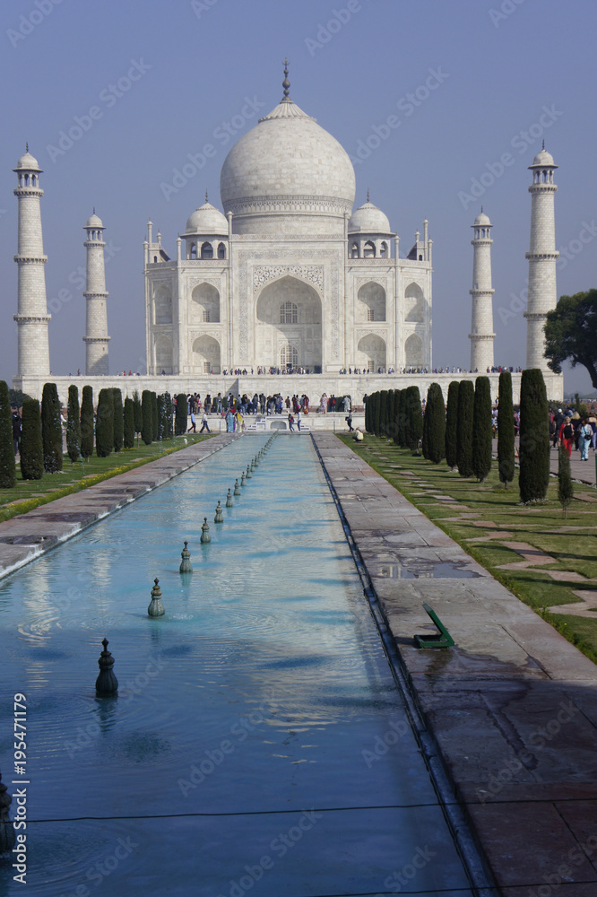 Naklejka premium Northern India, Agra, the Taj Mahal, Monumental Tomb