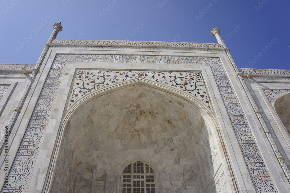 Northern India, Agra, a part of the Taj Mahal, Monumental Tomb