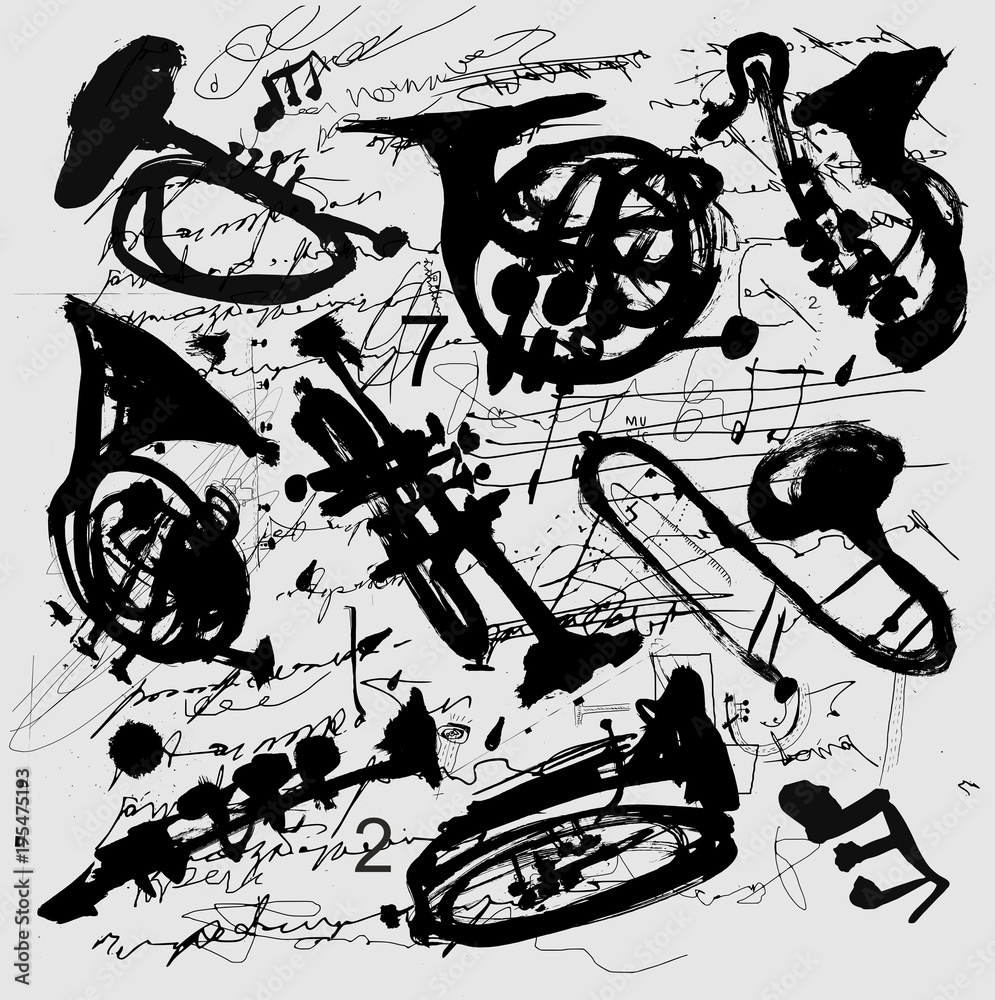 Fototapeta premium Духовые инструменты