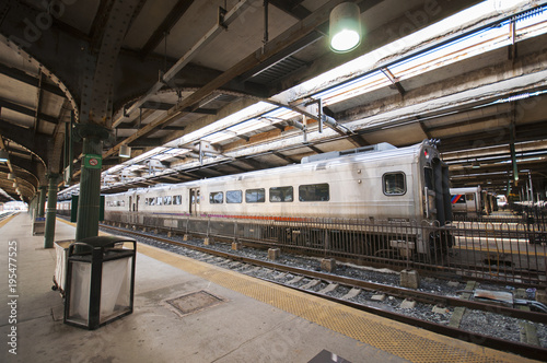 Lackawanna railroad building in Hoboken, New Jersey, Usa