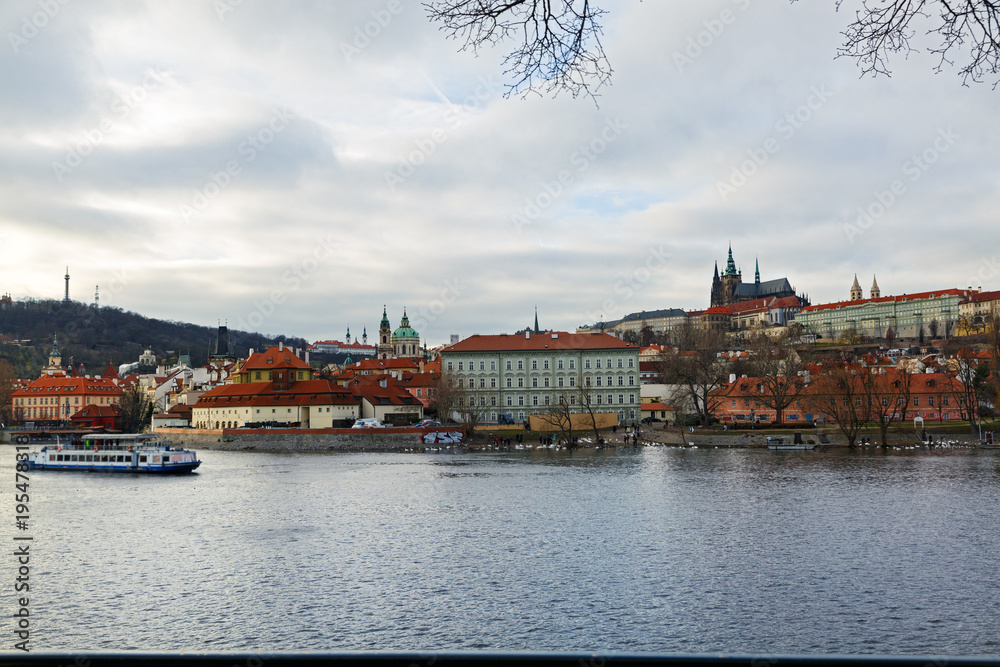  Prague Castle and Vltava river