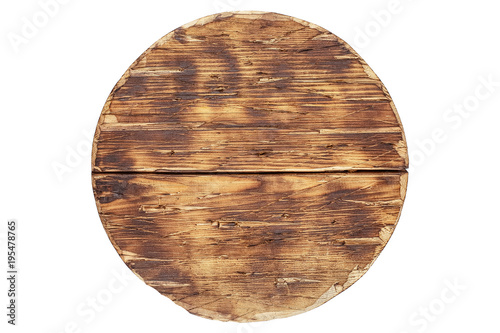 old wooden handmade wood vintage antique cutting board isolated on white background