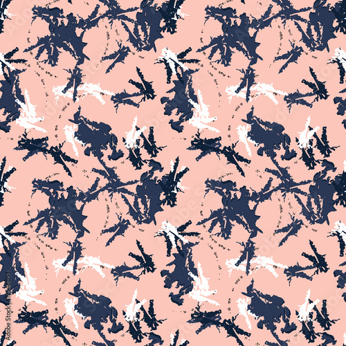 Vector seamless pink camo pattern. Modern stylish texture as urban UFO camouflage