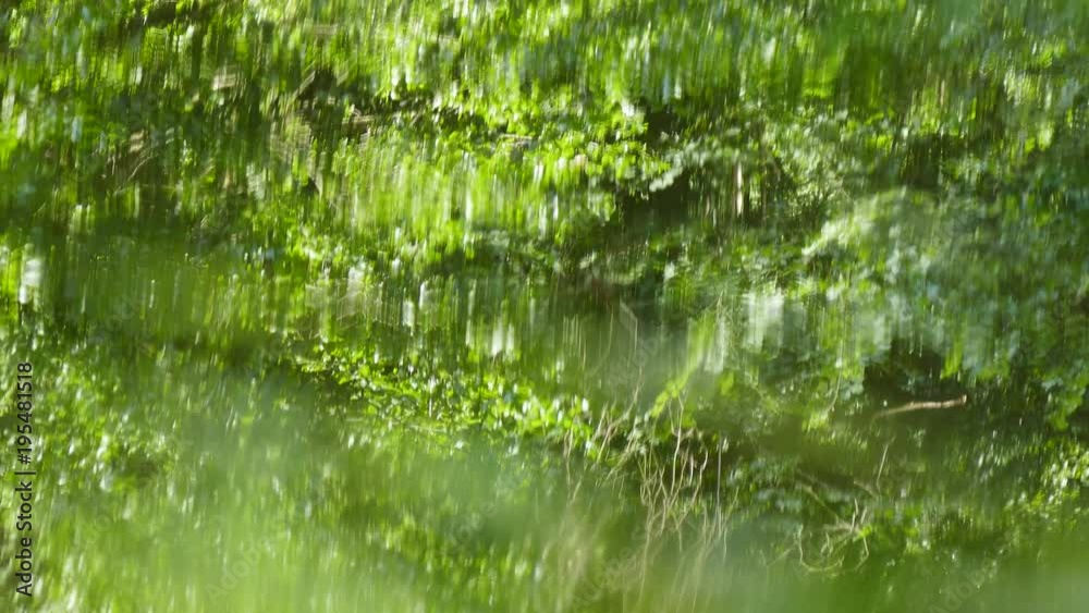 Abstract reflection in the water of a mountain river. Abstract reflection in the water of a mountain river.