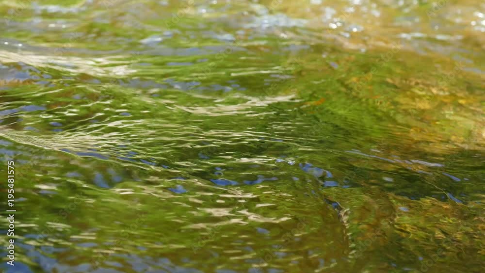 Abstract reflection in the water of a mountain river. Abstract reflection in the water of a mountain river.