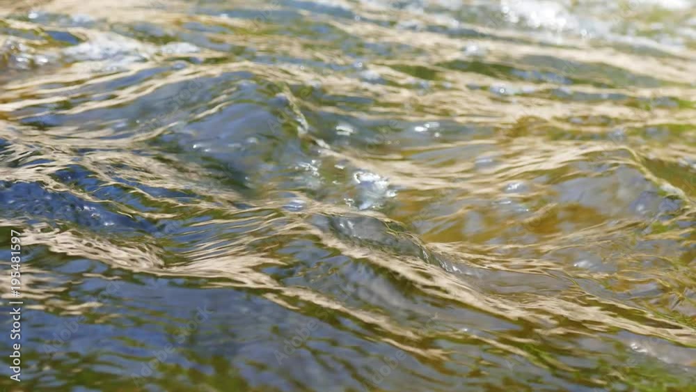 Abstract reflection in the water of a mountain river. Abstract reflection in the water of a mountain river.