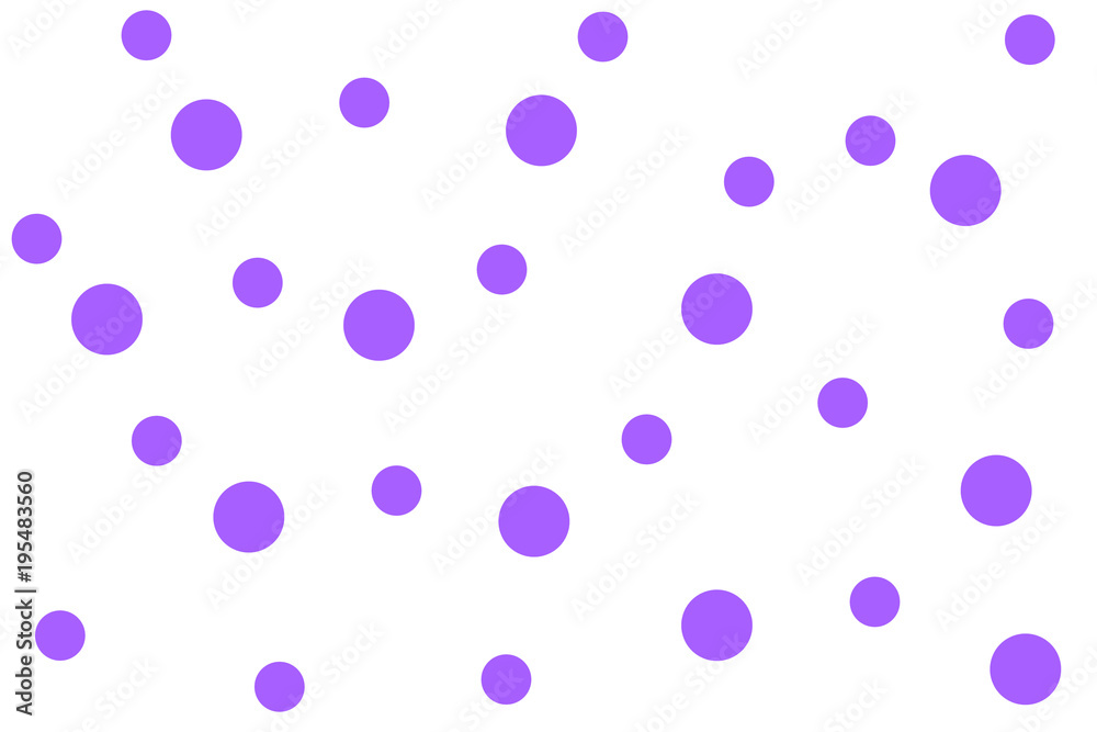紫の水玉模様