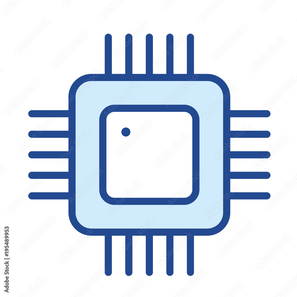 Prozessor Vector Icon Prozessor Vector Icon