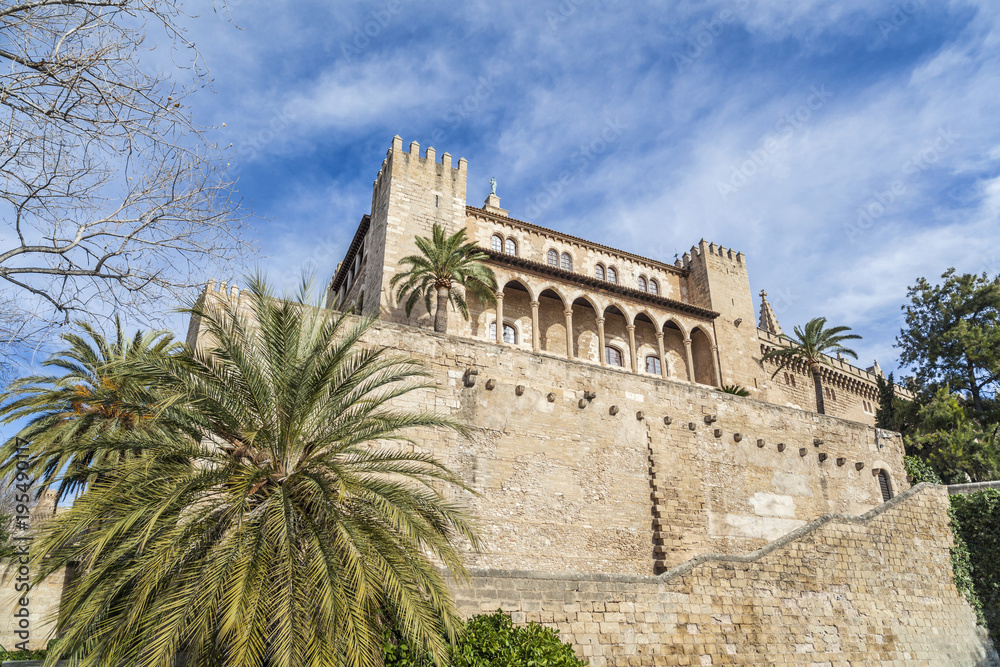  Royal palace of Almudaina, alcazar, fortified palace, Palma, Balearic Islands.