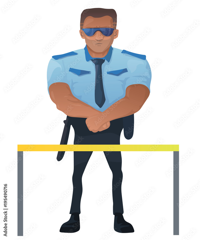 A security guard A security guard