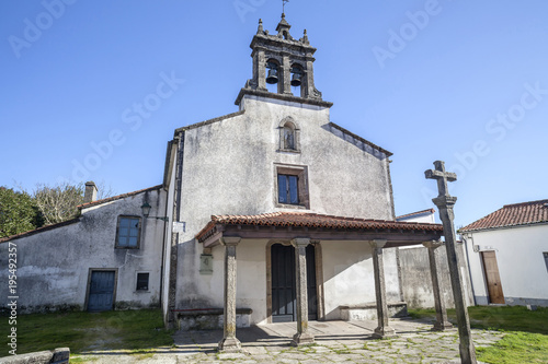 Architecture, religious building, church, iglesia da nosa senora da angustia, neoclassic style, Santiago de Compostela. Spain. photo