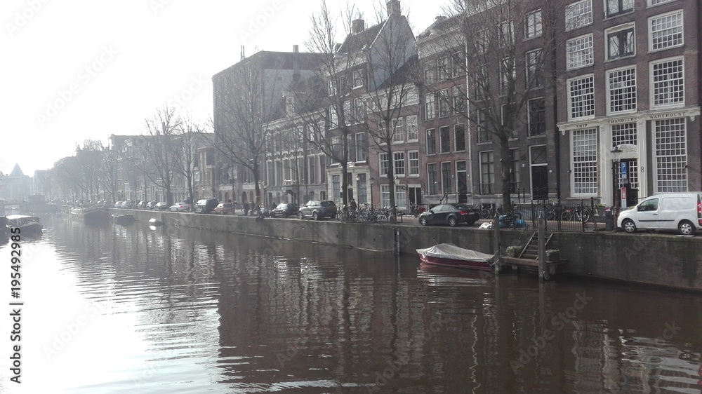 Gray and Cloudy Afternoon in Amsterdam