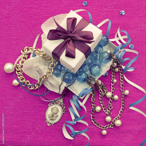 The decorative composition is Packed in a gifts box for women.