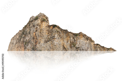 mountain isolated on white background
