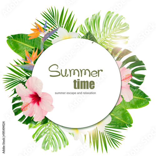 Tropical green leaves © neirfy