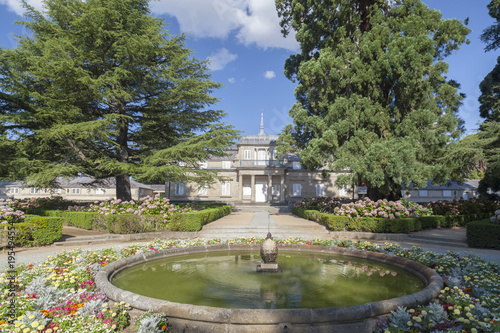  House of the Prince, Caste del Principe and gardens in El Escorial, province Madrid, Spain.