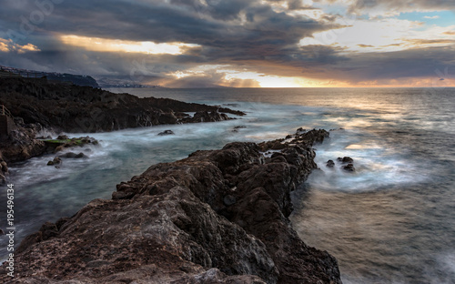 Long Exposure Sunset in El Sauzal photo
