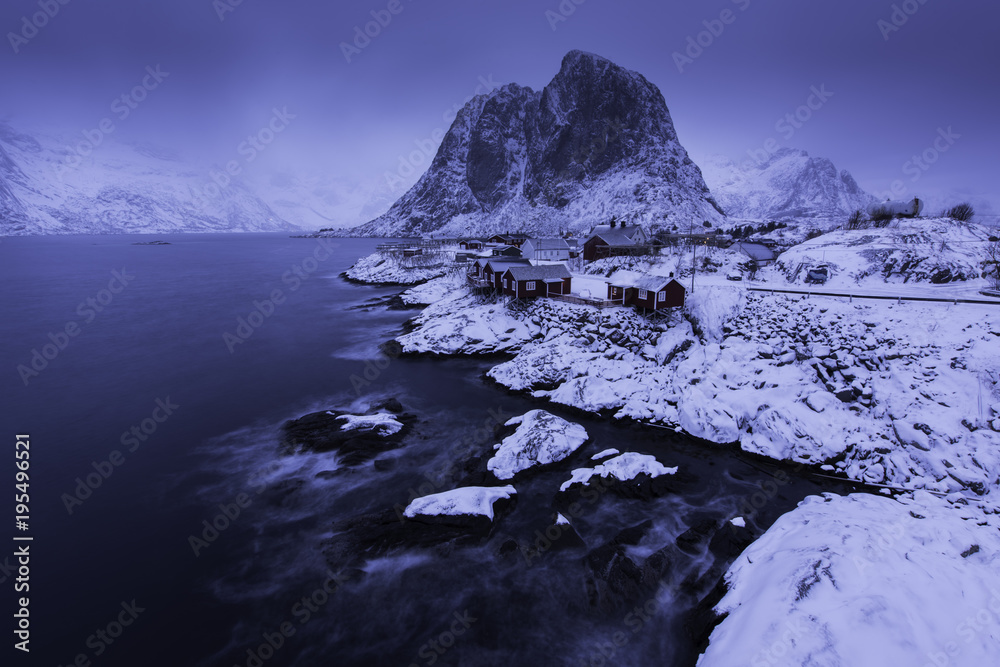 Lofoten in winter Stock Photo | Adobe Stock