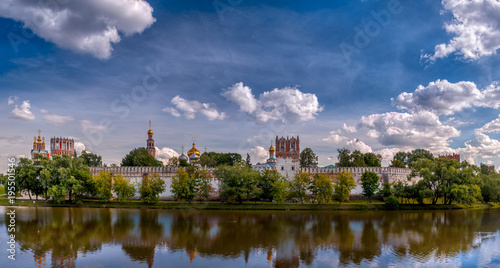 Panorama of the Novodevichy Convent in Moscow