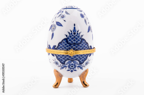 Decorative ceramic Faberge egg