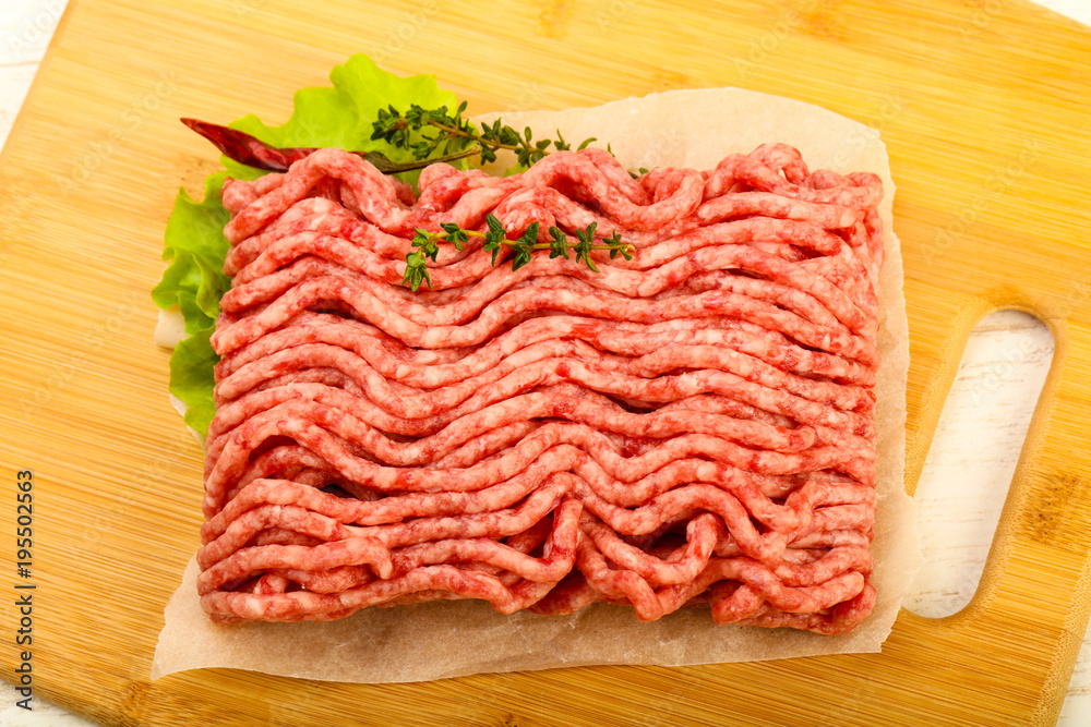 Raw minced beef meat Raw minced beef meat