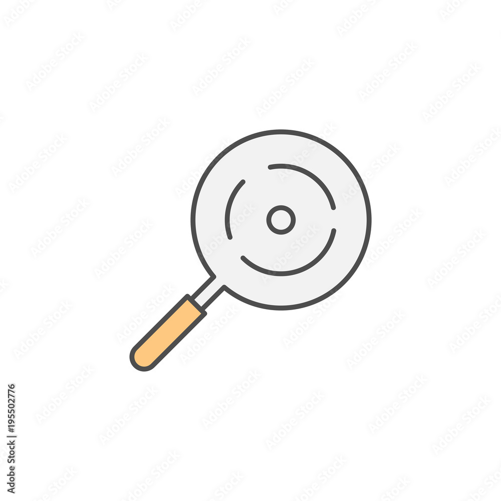 Frying Pan with Cover icon. Kitchen appliances for cooking Illustration. Simple thin line style symbol. Frying Pan with Cover icon. Kitchen appliances for cooking Illustration. Simple thin line style symbol.