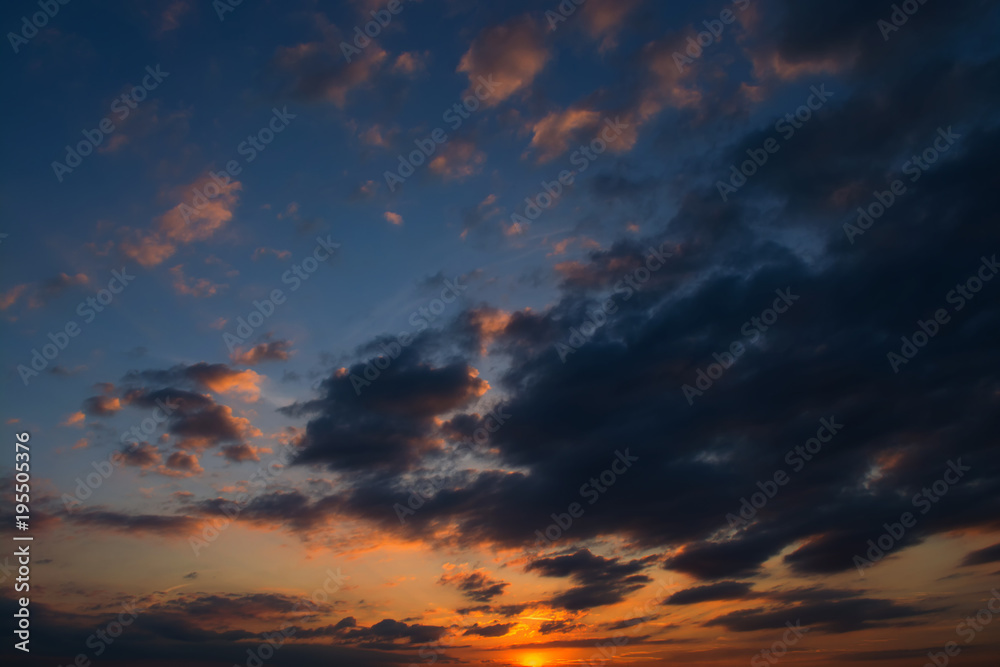 sunset sky landscape background