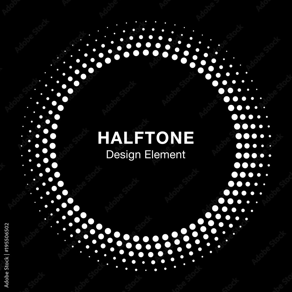 White Abstract Halftone Design Element. Vector illustration. White Abstract Halftone Design Element. Vector illustration.