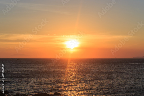 Fototapeta Naklejka Na Ścianę i Meble -  Scenic view of sunset muine