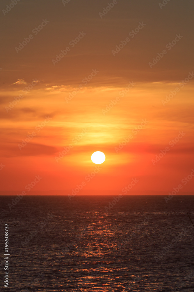 Scenic view of sunset muine