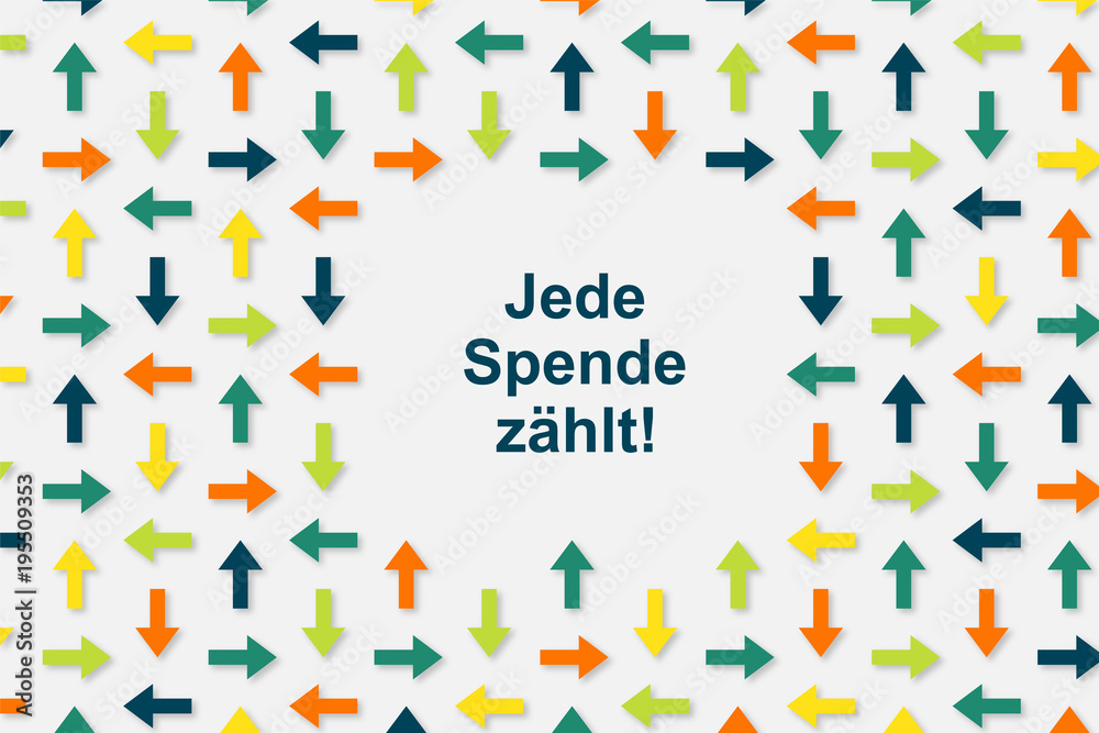 Wallpaper Pfeile - Jede Spende zählt Wallpaper Pfeile - Jede Spende zählt