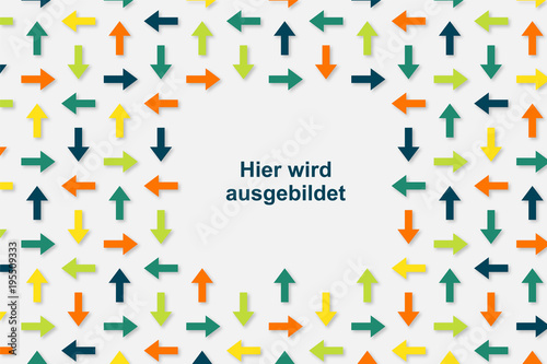 Wallpaper Pfeile - Hier wird ausgebildet