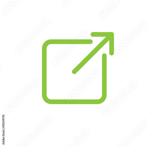 External Link Icon with Arrow and Square to show leaving a site