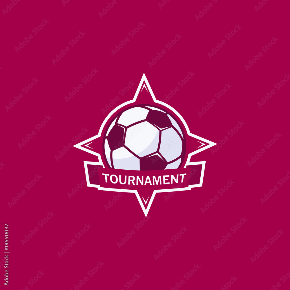 Obraz premium Football club bagde, soccer championship , Football tournament. Vector logo template