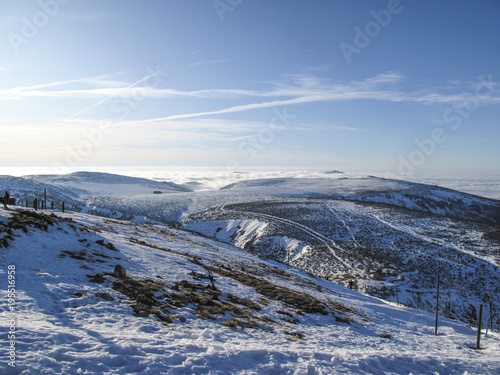 Winter landscape in the Iceland