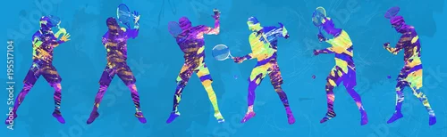 Obraz Streszczenie tenisista