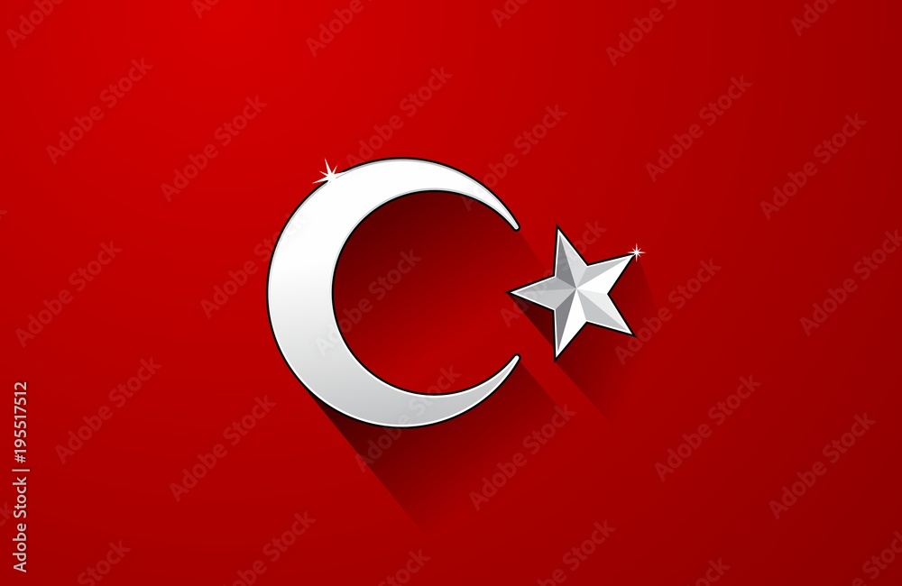 Creative Abstract Flag of Turkey Background Creative Abstract Flag of Turkey Background