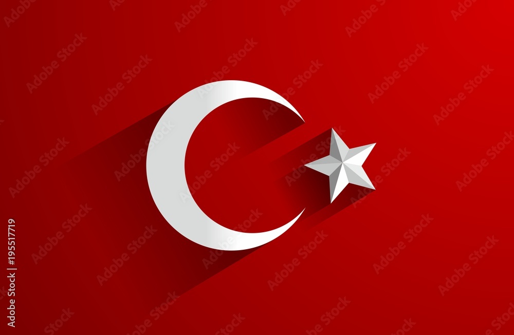 Creative Abstract Flag of Turkey Background Creative Abstract Flag of Turkey Background