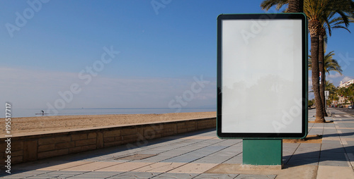 Blank billboard mock up