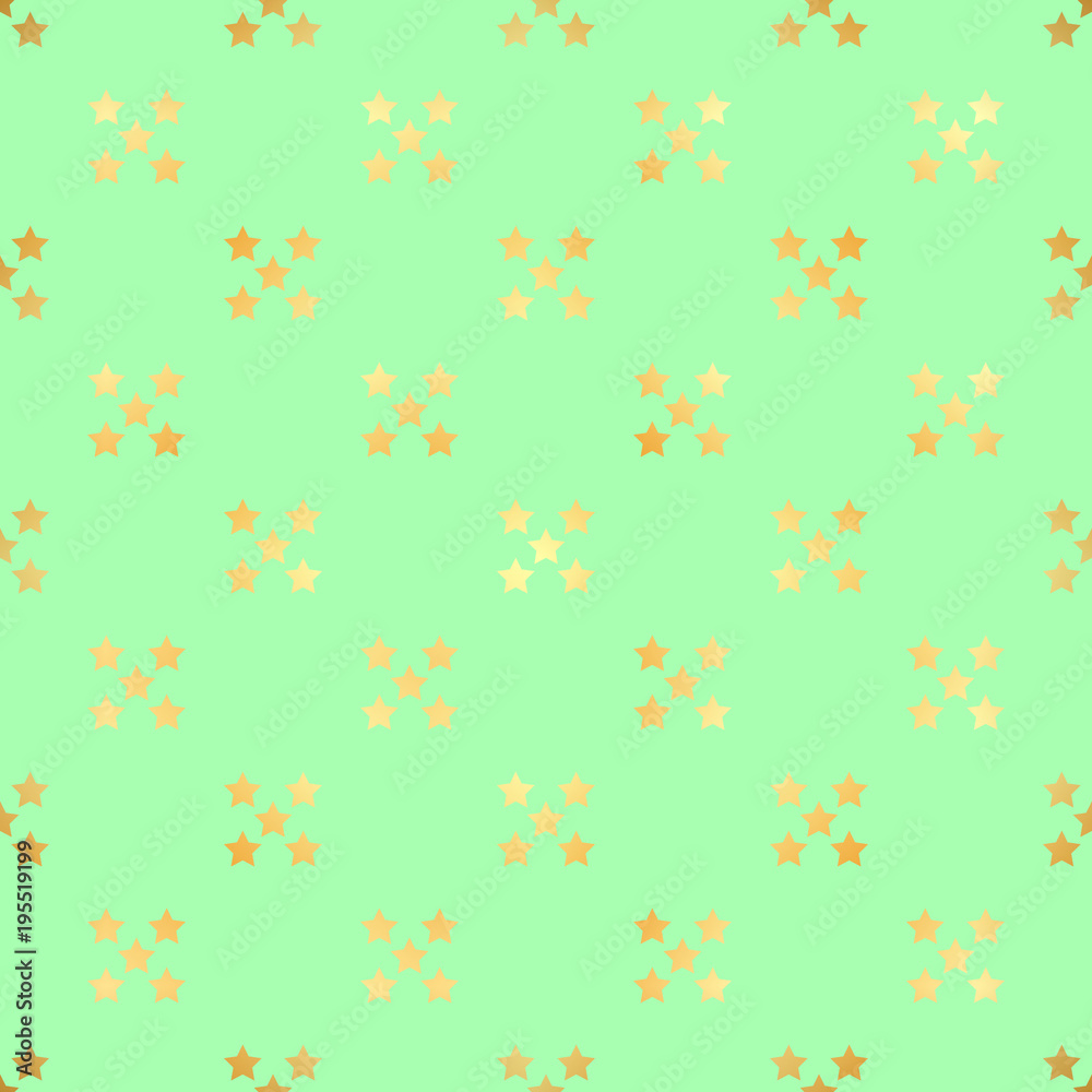 Abstract vector modern seamless pattern with gold confetti stars. Vector illustration.Shiny background. Texture of gold foil. Abstract vector modern seamless pattern with gold confetti stars. Vector illustration.Shiny background. Texture of gold foil.