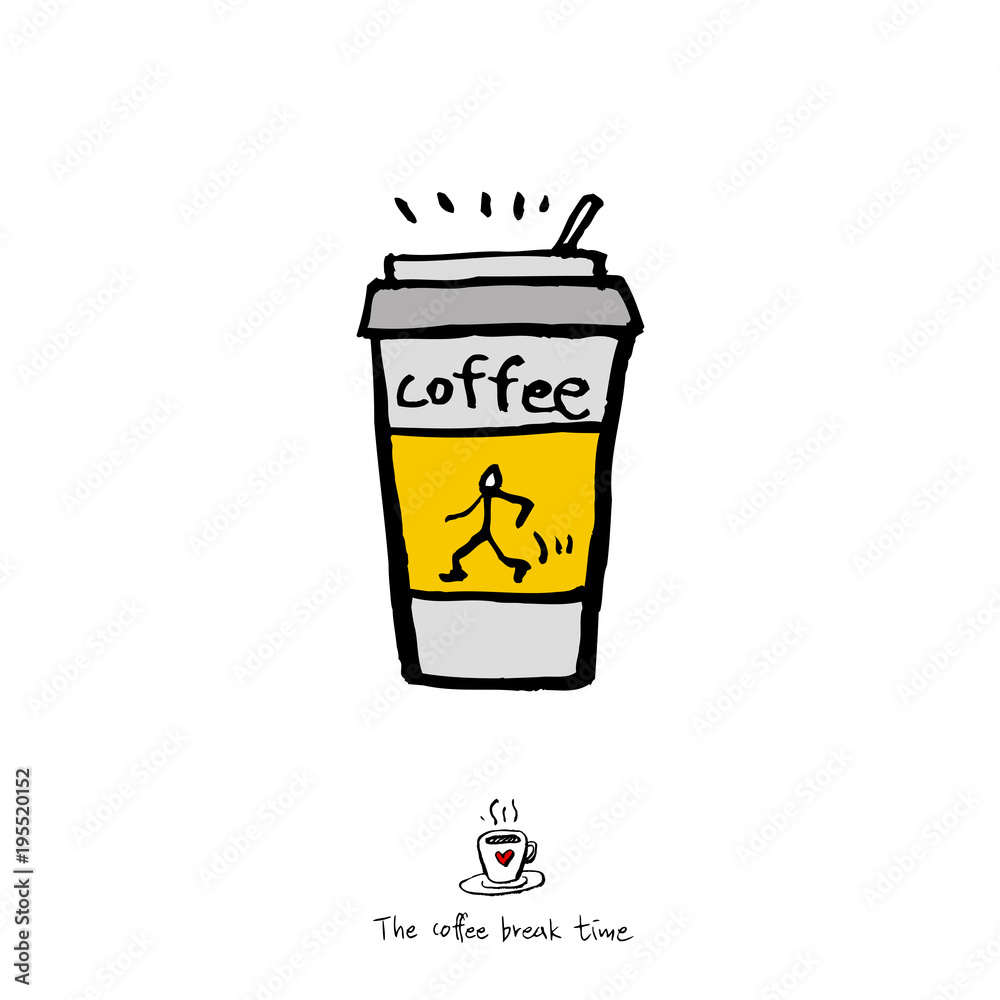 카페 포스터 / 손으로 그린 커피 그림