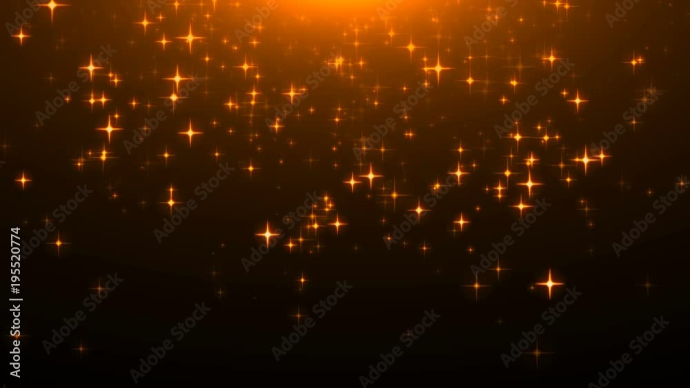 Gold glittering stars on black, many particles, celebratory 3d rendering background Gold glittering stars on black, many particles, celebratory 3d rendering background